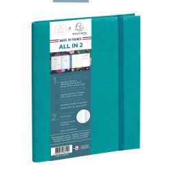 Agenda de bureau All in 2 EasySlim 21 Mini Labo 15 x 21 cm Mensuel Janvier 2027 à Janvier 2028 - 13 mois