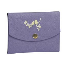 Pochette Nymphéa oiseaux Elise 11 x 8,5 cm