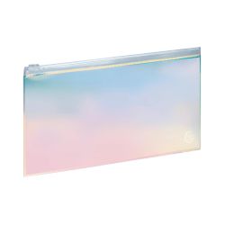 Pochette plate zippée Iris 22 x 12 cm