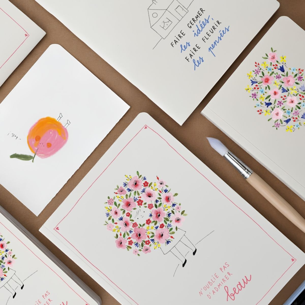 collab julie adore agendas 2027 fleurs