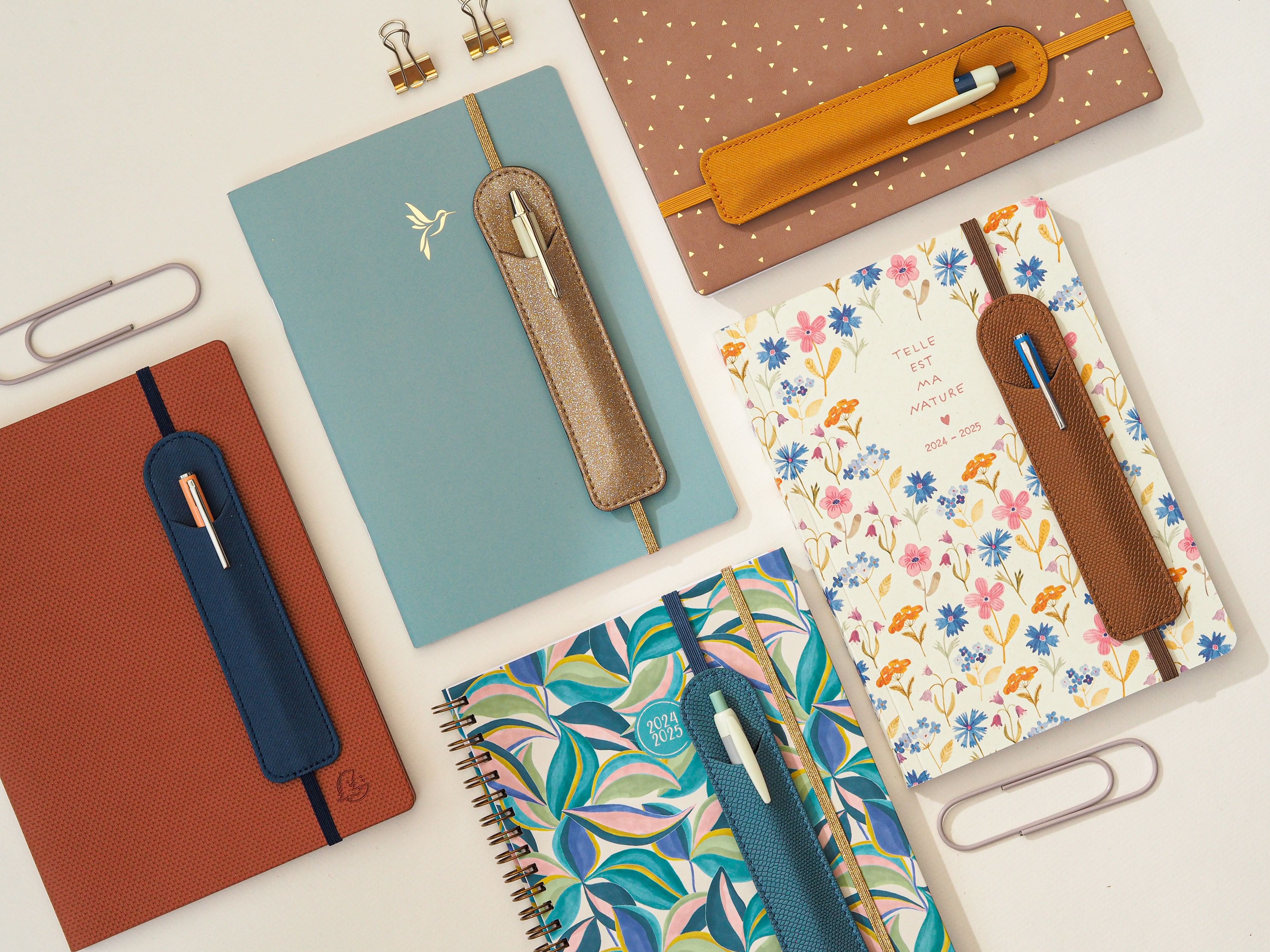 porte stylo pour agenda ou carnet